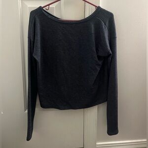 Brandy Long sleeve off the shoulder blue